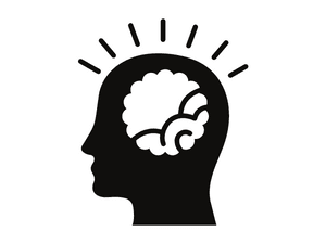 Logo of a man's thinking for not doing researches