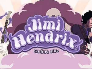 Banner of Jimi Hendrix branded slots