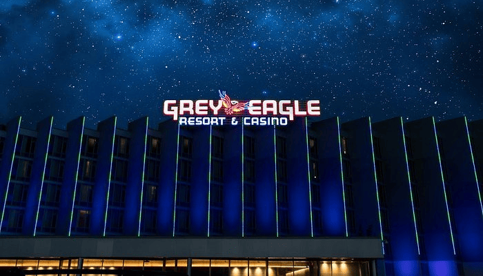 Front Gate of Grey Eagle Resort Casino