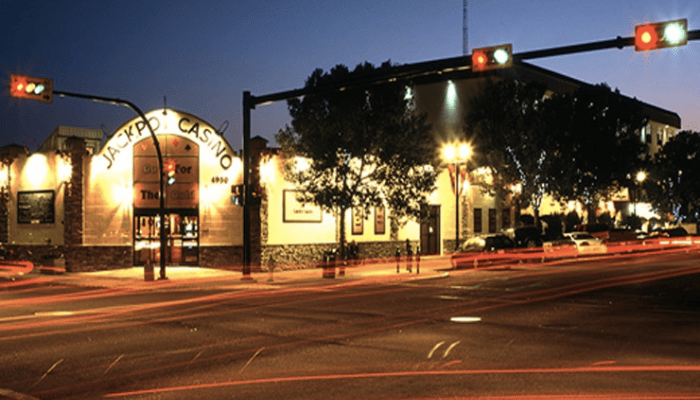 Front Gate of Jackpot Casino