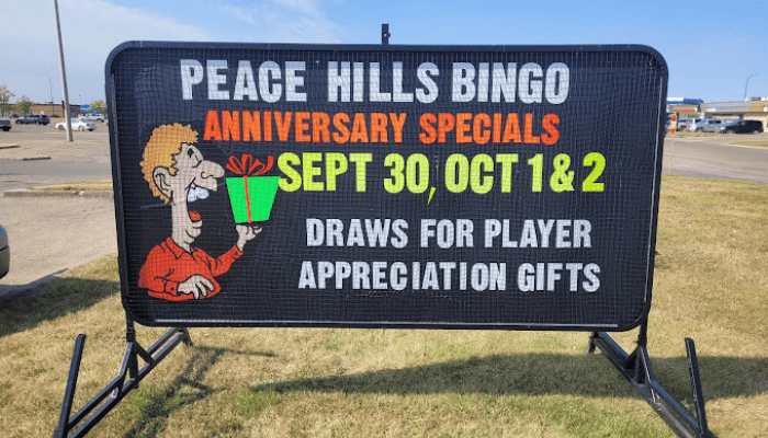 Peace Hills Bingo Hall outside