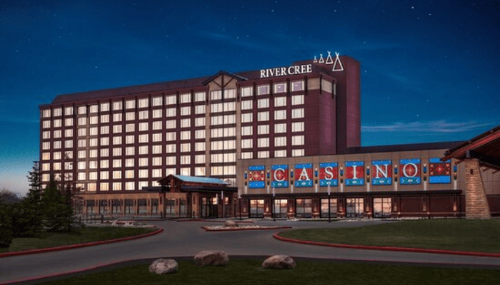 Front Part of River Cree Resort Casino