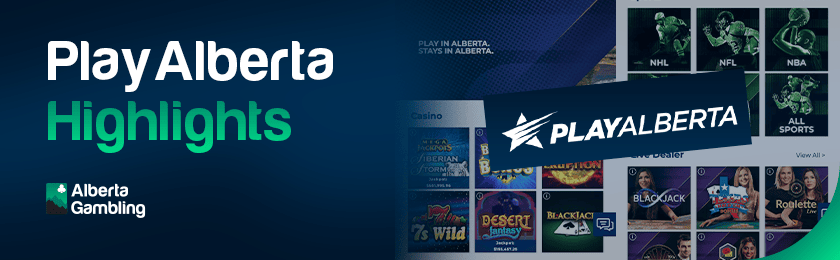 Play Alberta games collection with their logo for Play Alberta highlights