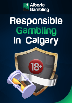 A timer, 18+ sign with a security logo for responsible gambling tools