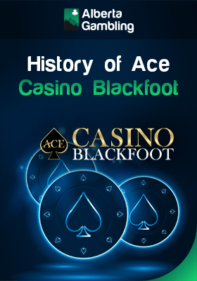 Ace casino logo with some spades for the history of the casino