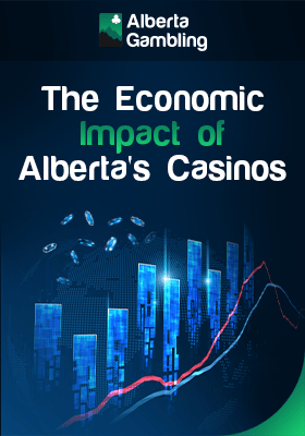 Some economic graphs and coins for the economic impact of Alberta's casinos