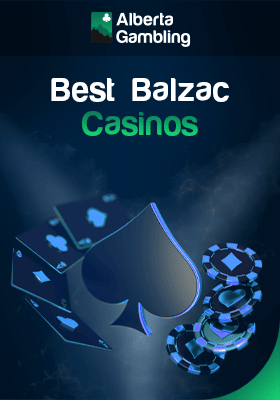 Playing cards, gaming chips and a spade for the best Balzac Casinos