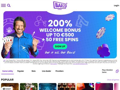 Barz Casino website