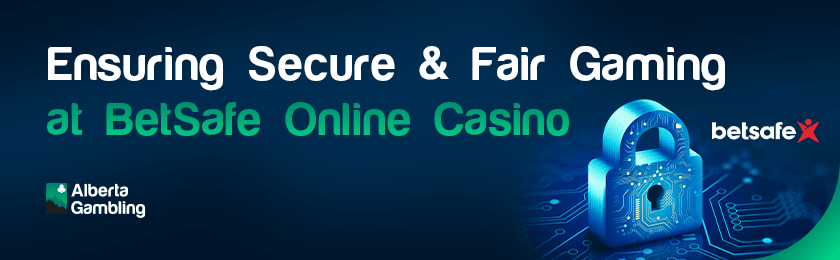 A futuristic lock for security and fair gaming at BetSafe online casino