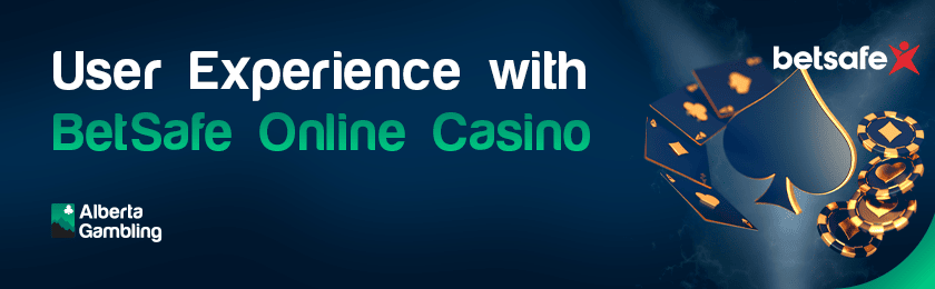 A deck of card and casino chips for experiencing excellence with BetSafe online casino
