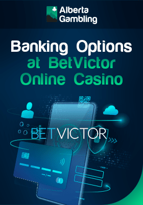 A credit card on a mobile phone with QR code and lock for banking options at BetVictor online Casino