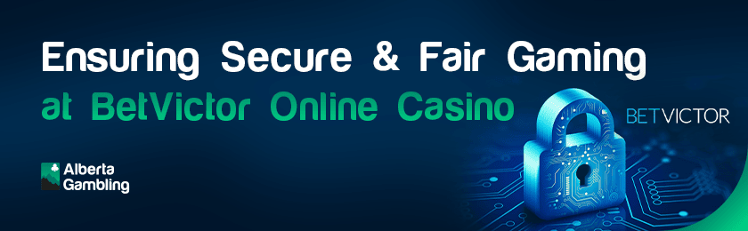 A futuristic lock for security and fair gaming at BetVictor online casino