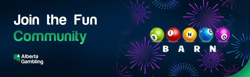 Fireworks and some bingo balls for joining the Bingo Barn fun community