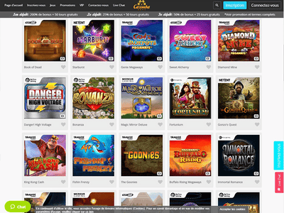 Casimba Casino website