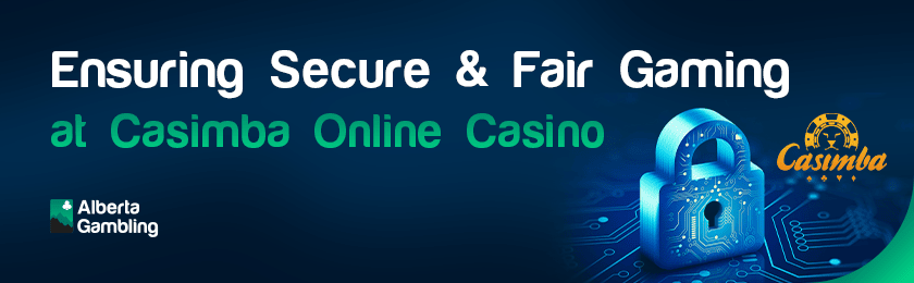 A futuristic lock for security and fair gaming at Casimba online casino