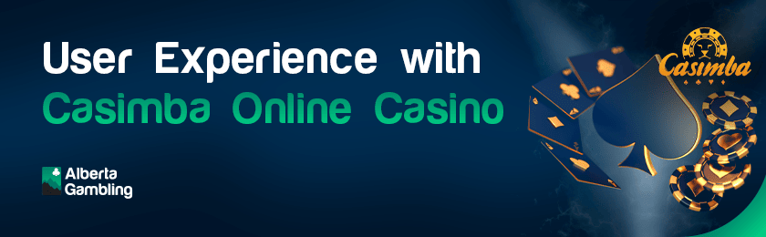 A deck of card and casino chips for experiencing excellence with Casimba online casino