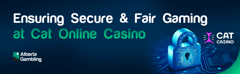 A futuristic lock for security and fair gaming at Cat online casino