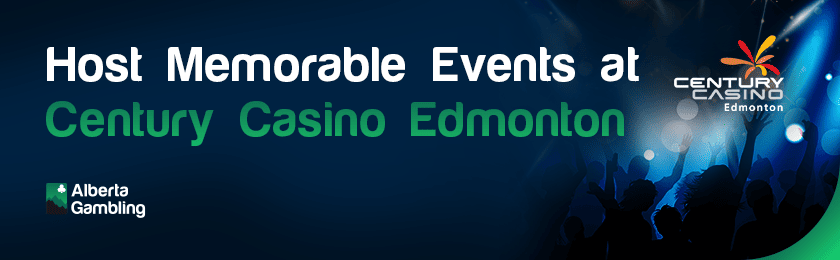 Some people are cheering at an event for memorable host events at Century Casino Edmonton