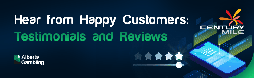 Some star ratings and comments on a mobile phone for happy customer testimonials