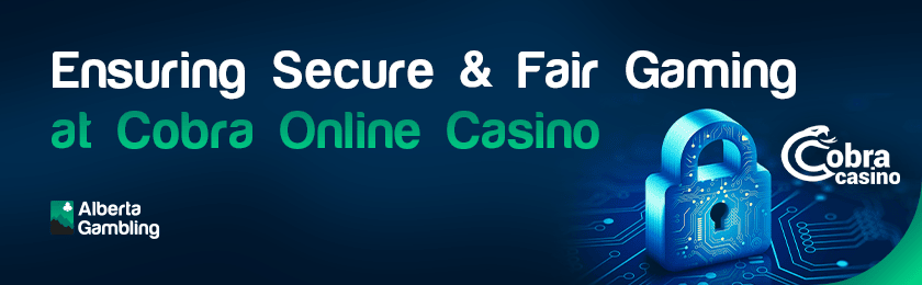 A futuristic lock for security and fair gaming at Cobra online casino