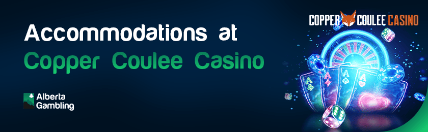 Some casino gaming items for accommodations at Copper Coulee Casino