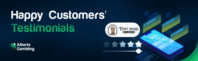 Some star ratings and comments on a mobile phone for happy customer testimonials