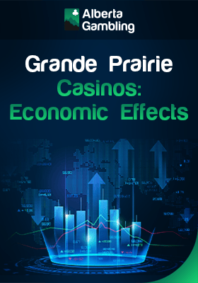 Some infographic bars and charts for economic effects Grande Prairie casinos