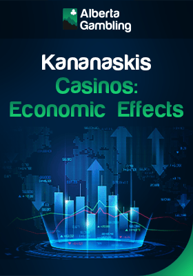 Some infographic bars and charts for economic effects Kananaskis casinos