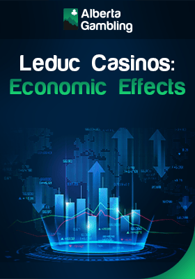 Some infographic bars and charts for economic effects Leduc casinos