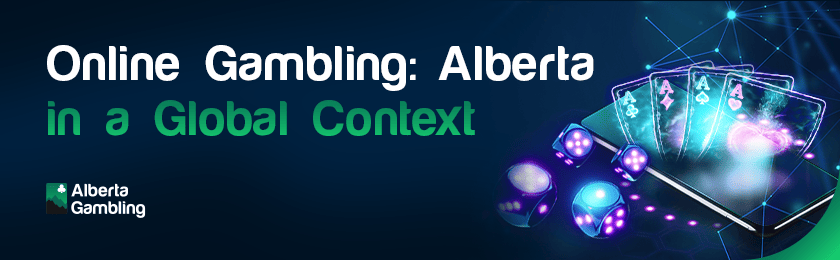 Mobile phone, cards and dice for Alberta in a global context