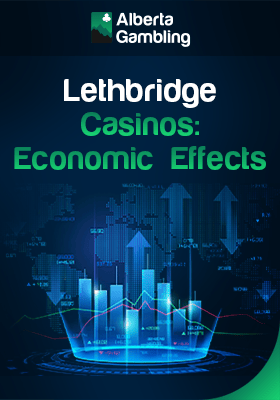 Some infographic bars and charts for economic effects Lethbridge casinos