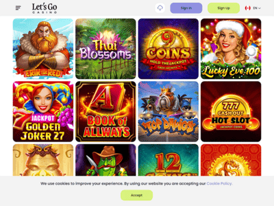 LetsGo Casino website