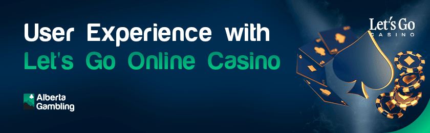A deck of card and casino chips for experiencing excellence with Let'sGo online casino
