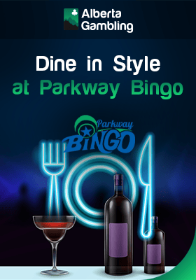 Cutlery and crockery with some fine wine for dine in style at Parkway Bingo