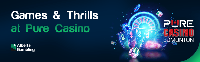 Some casino gaming items for games & thrills at Pure casino