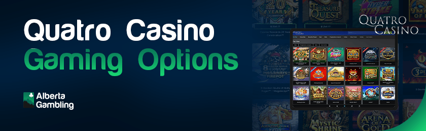 Different types of games in one collection for Quatro Casino gaming options