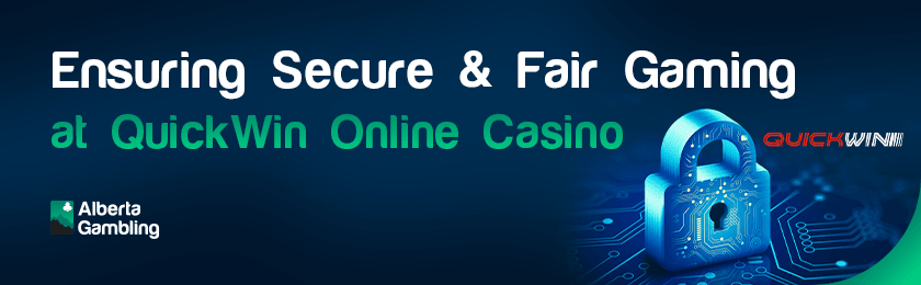 A futuristic lock for security and fair gaming at QuickWin online casino