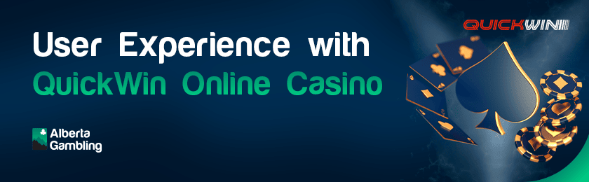 A deck of card and casino chips for experiencing excellence with QuickWin online casino