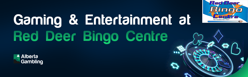 Some casino gaming items for accommodations at Red Deer Bingo Centre