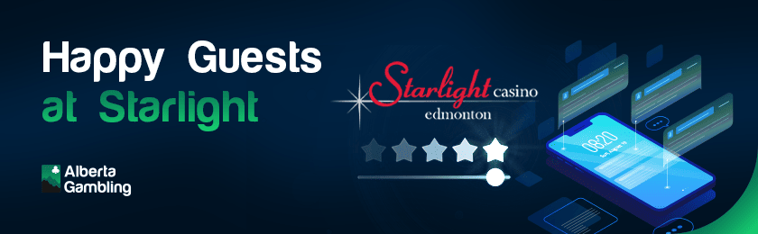 A few star ratings and reviews for happy guests at Starlight