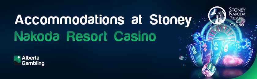 Some casino gaming items for the accommodations at Stoney Nakoda Resort Casino