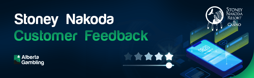 A few star ratings and reviews for customer feedback of Stoney Nakoda Resort Casino