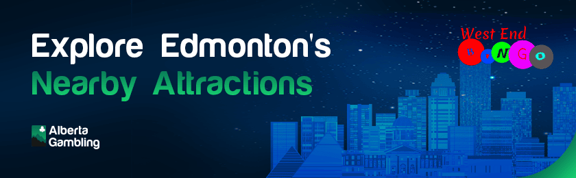 Some landscapes and architectural buildings for exploring Edmonton's nearby attractions